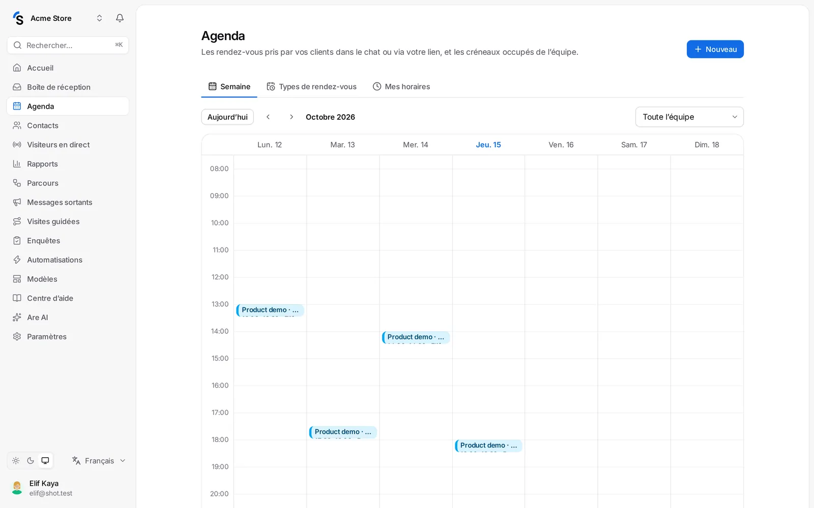 L’agenda