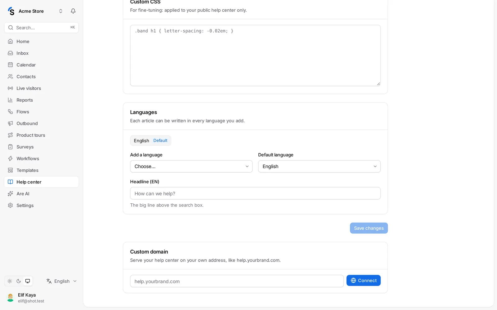 Custom domain