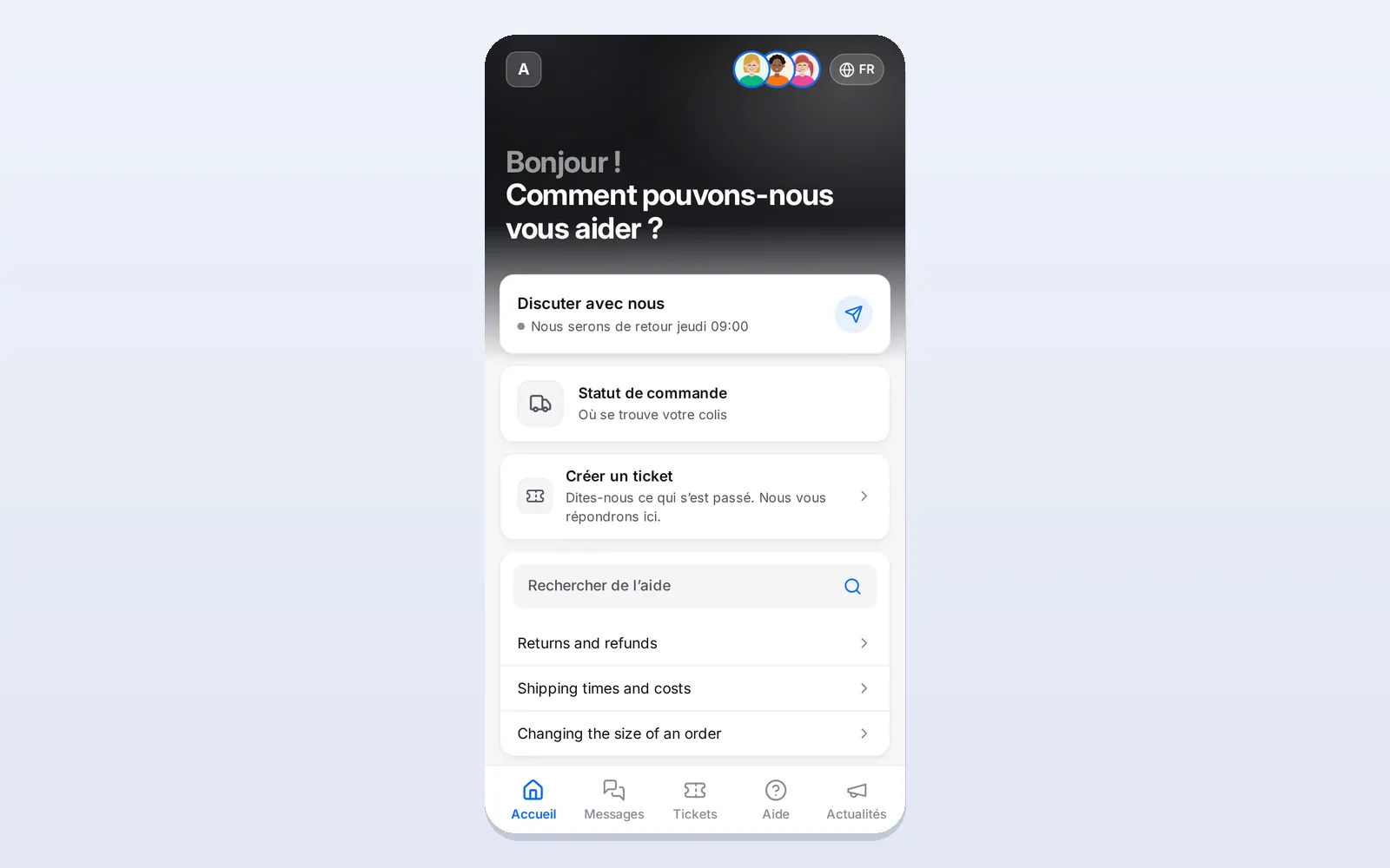 L’accueil du Messenger tel que le voient les visiteurs