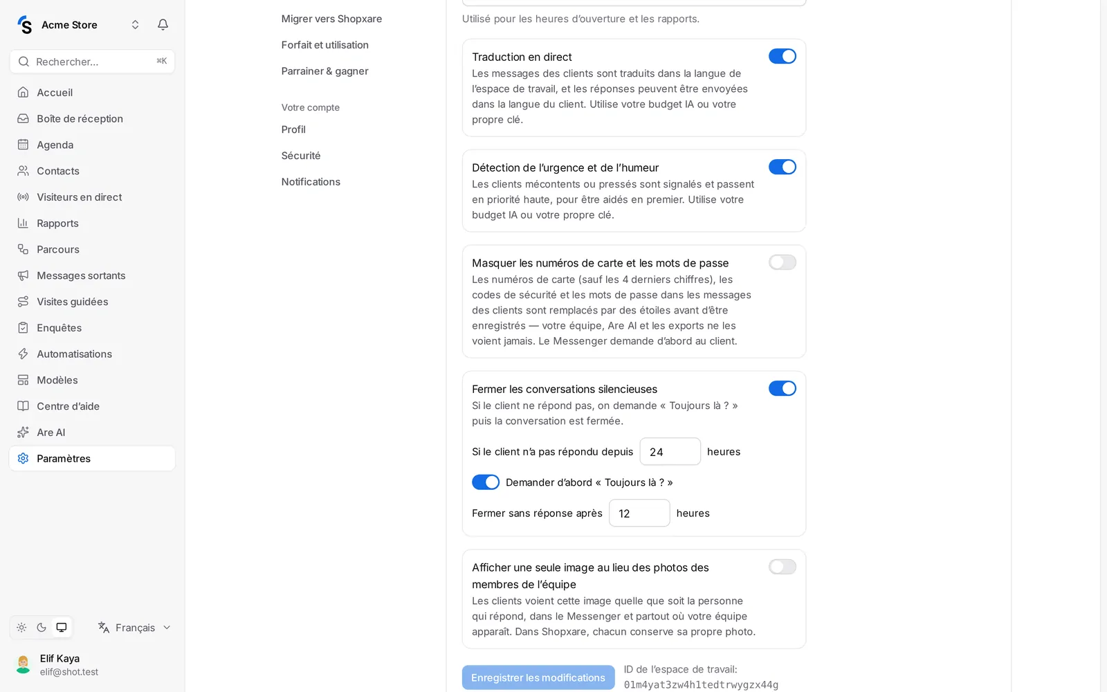 Fermer les conversations silencieuses