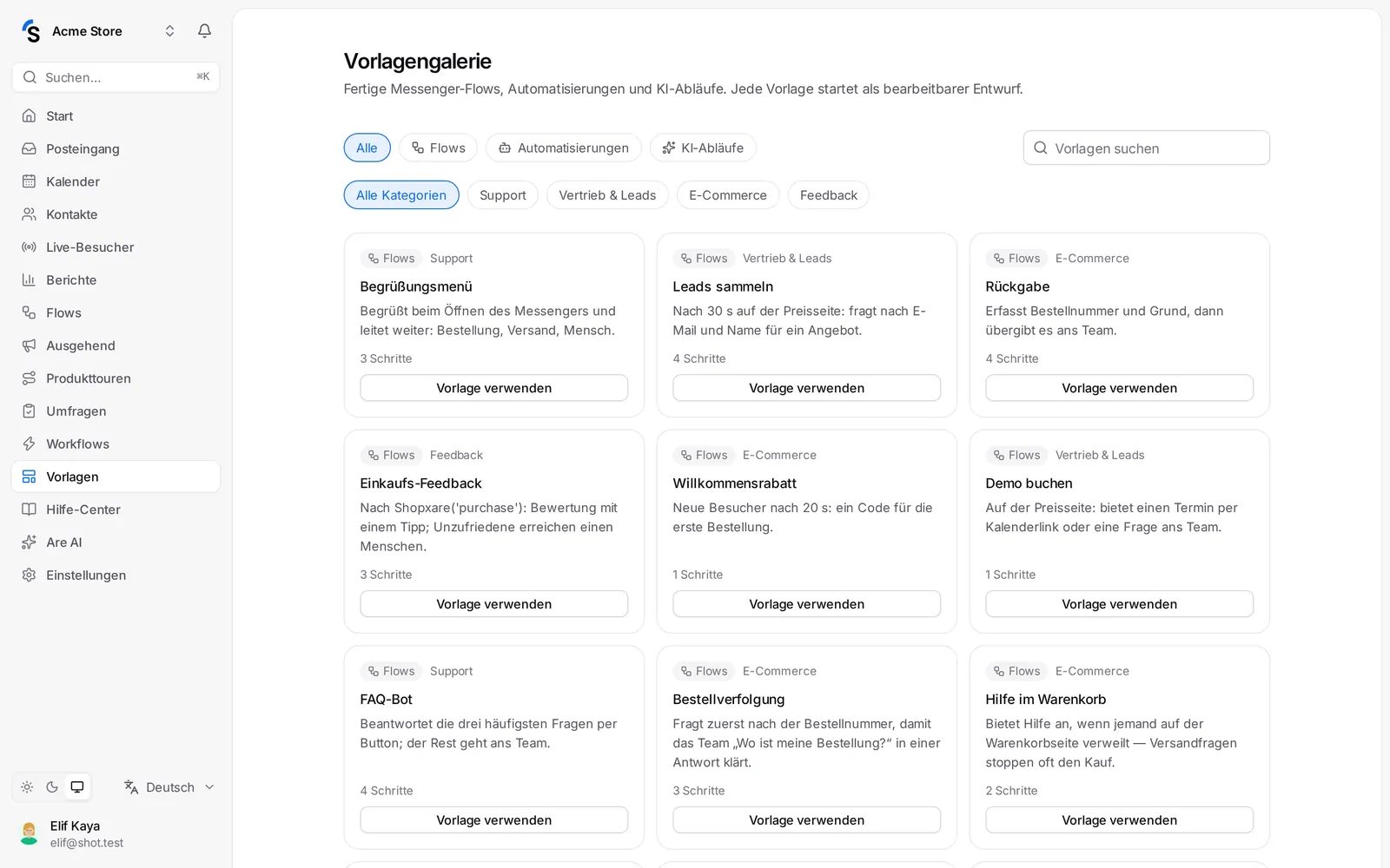 Die Vorlagengalerie