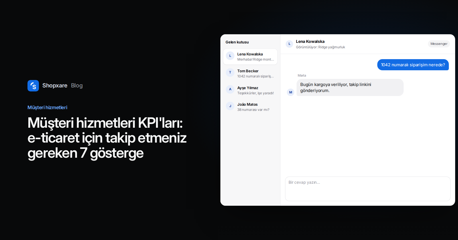 Müşteri hizmetleri KPI'ları: e-ticaret için takip etmeniz gereken 7 gösterge, formülleri v